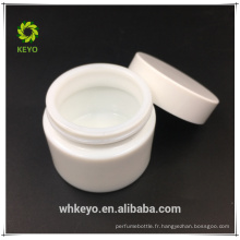 Pots en céramique d&#39;emballage cosmétique de porcelaine de 50ml pour le récipient personnel de crème